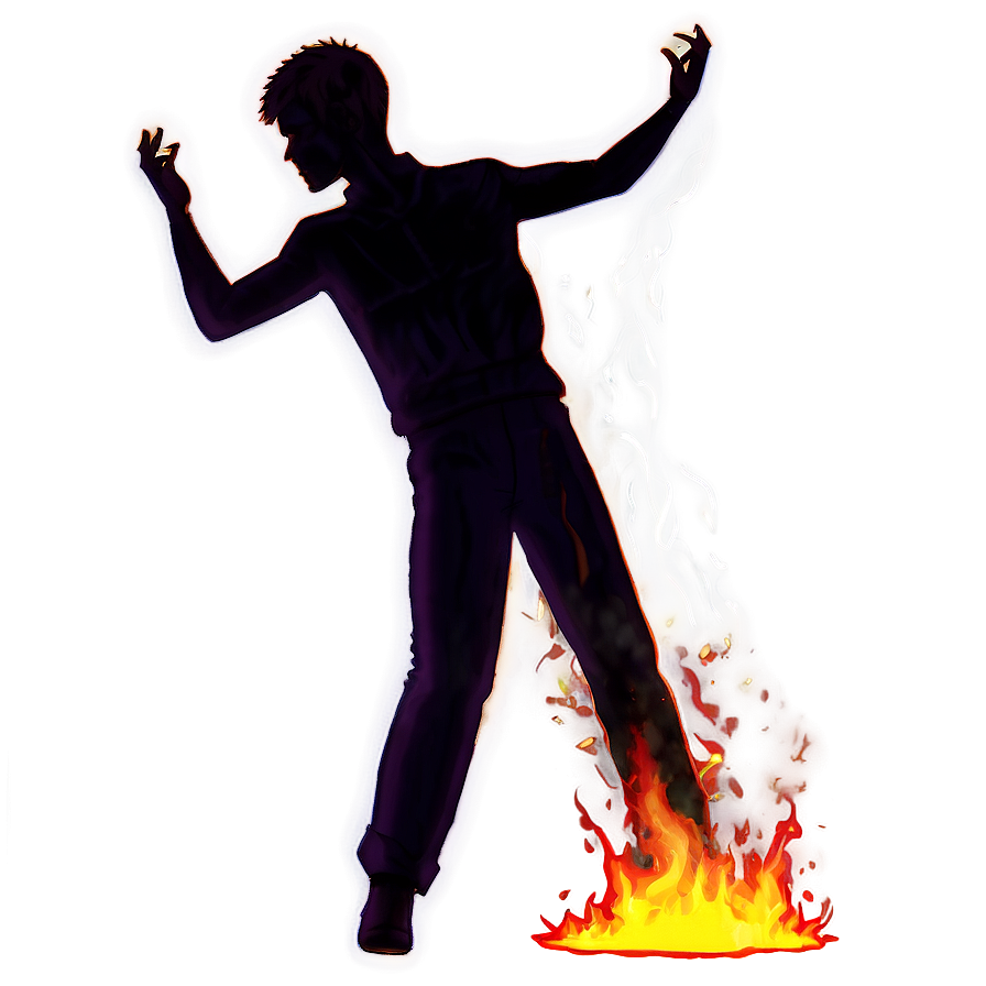 Dancing Flames Anime Png Lpu PNG image