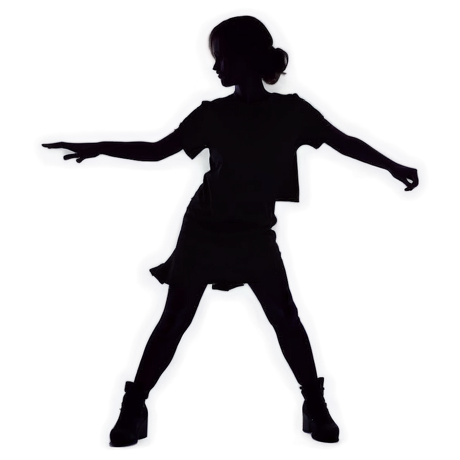 Dancing Girl Silhouette Png Igk PNG image