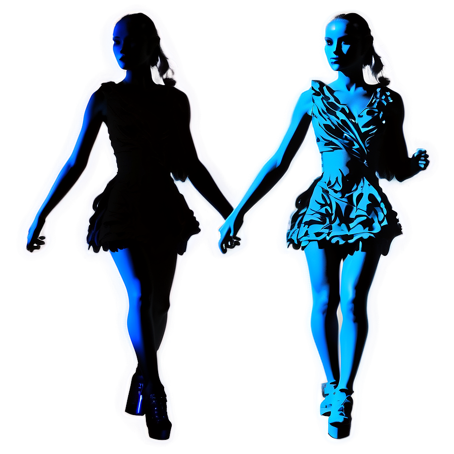 Dancing Girl Silhouette Png Ovj PNG image
