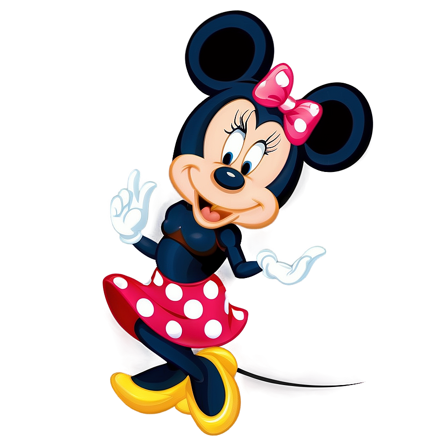 Dancing Minnie Mouse Clipart Png 05032024 PNG image