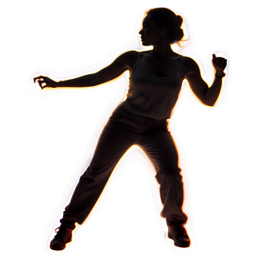 Dancing Person Silhouette Png Xvu PNG image