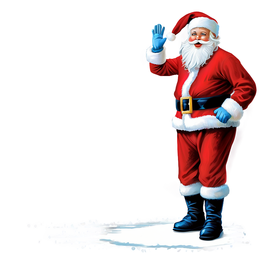 Dancing Santa Clipart Png 06262024 PNG image