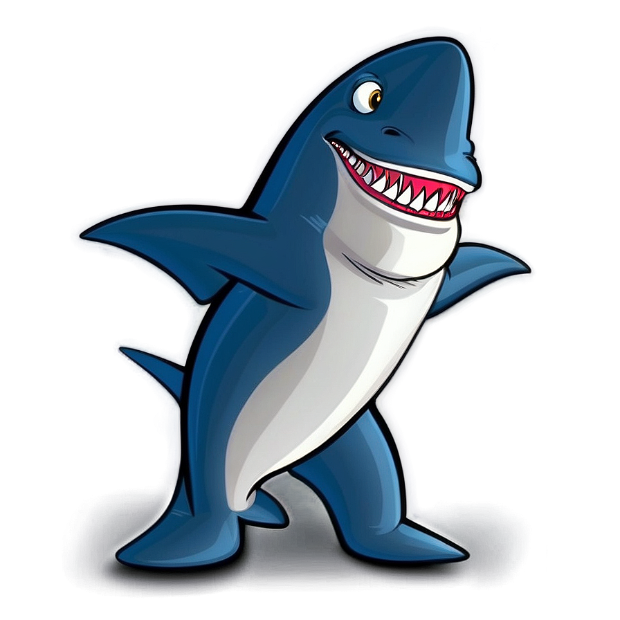 Dancing Shark Cartoon Png 06262024 PNG image