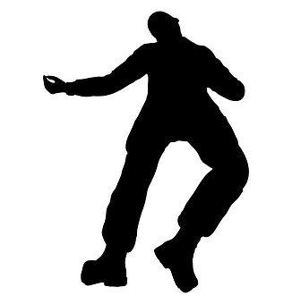 Dancing Silhouette Graphic PNG image
