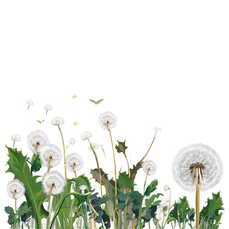 Dandelions C PNG image