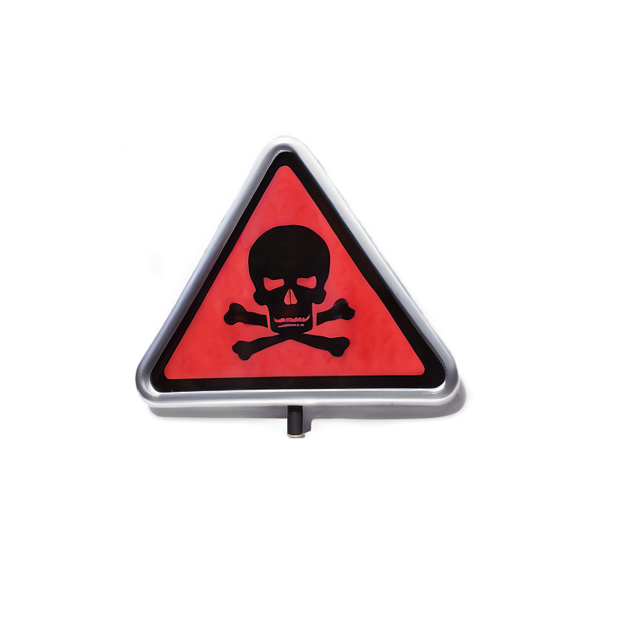 Danger Sign Skull Png Ghg PNG image