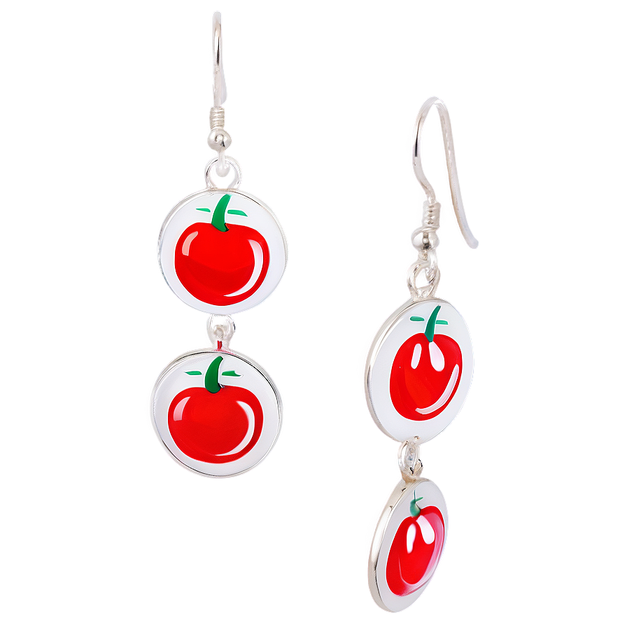 Dangling Cherry Earrings Png Kdj5 PNG image