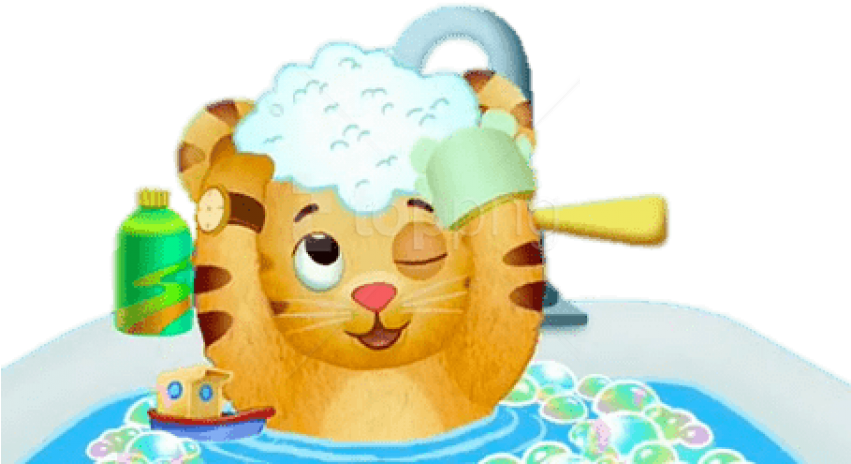 Daniel Tiger Bath Time Fun PNG image