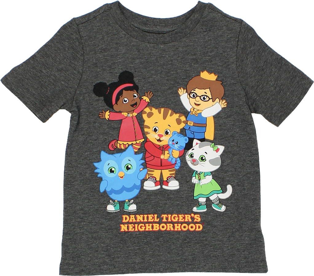 Daniel Tiger Neighborhood Friends T Shirt PNG image