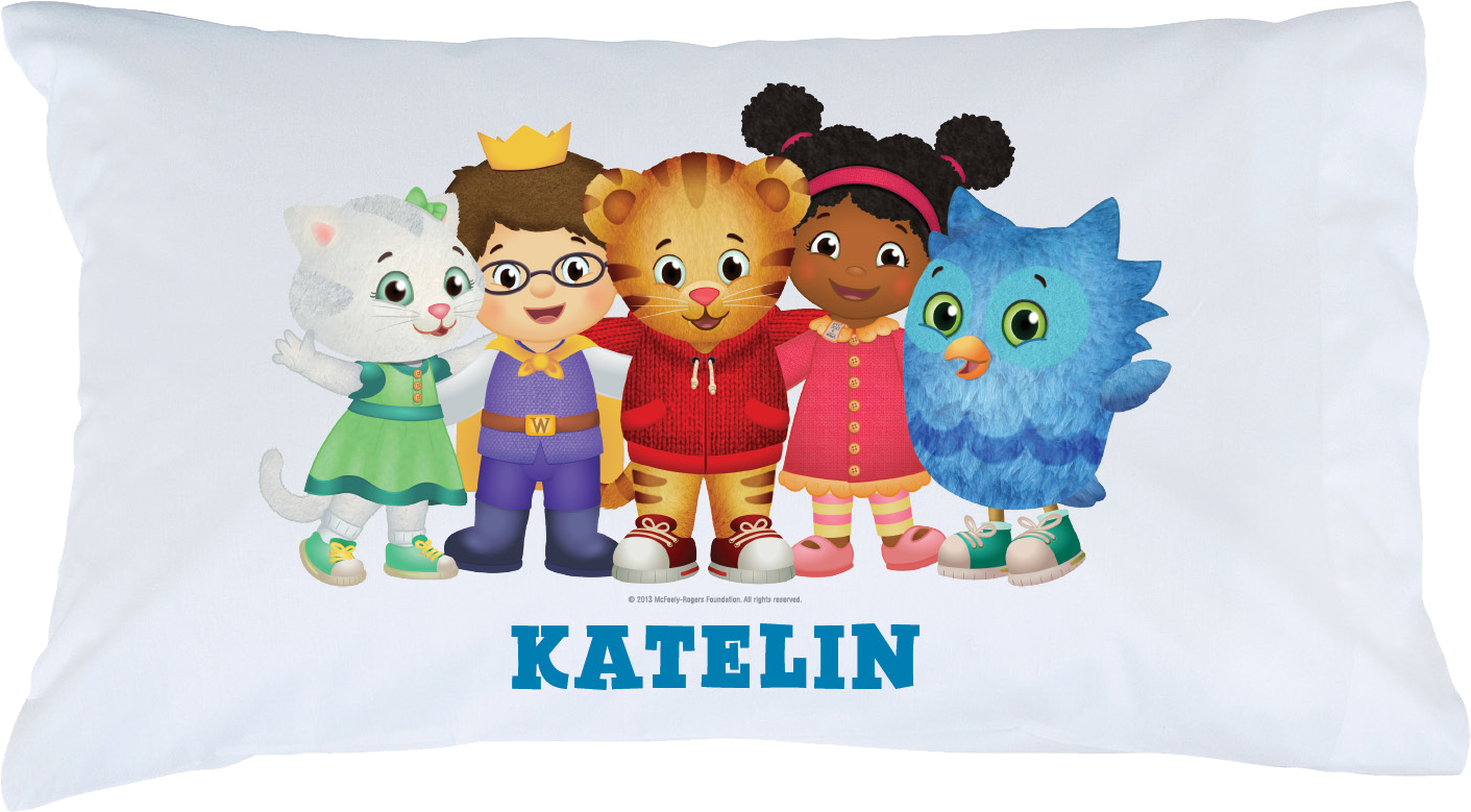 Daniel Tigerand Friends Personalized Pillow PNG image