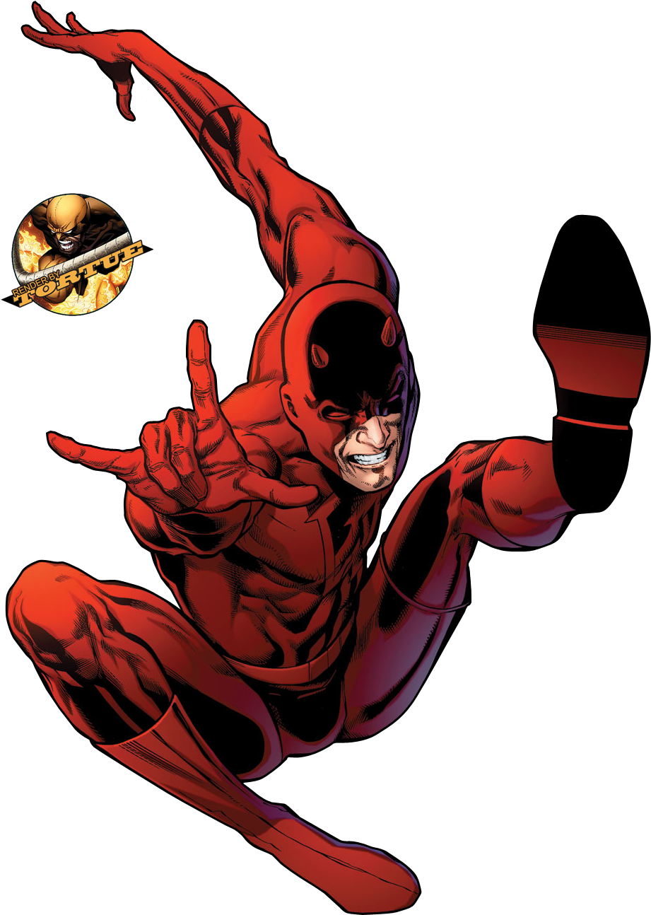 Daredevil Action Pose Marvel Comics PNG image