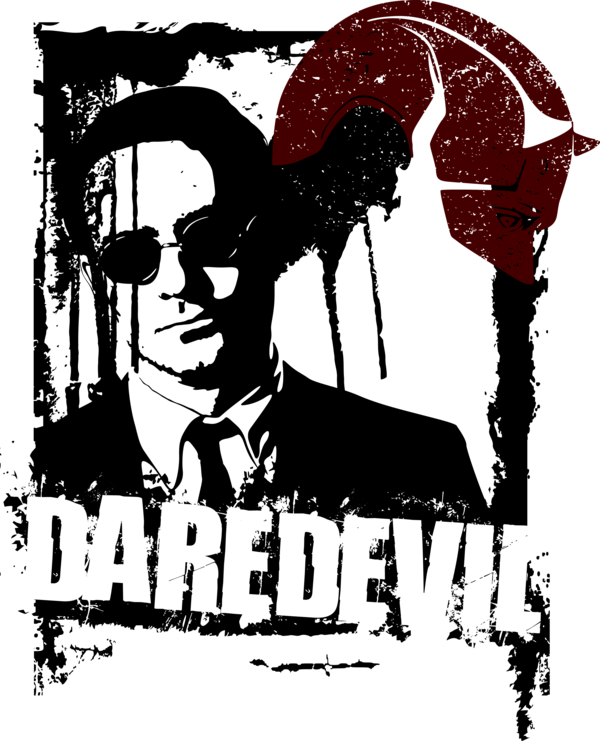 Daredevil Comic Style Artwork PNG image