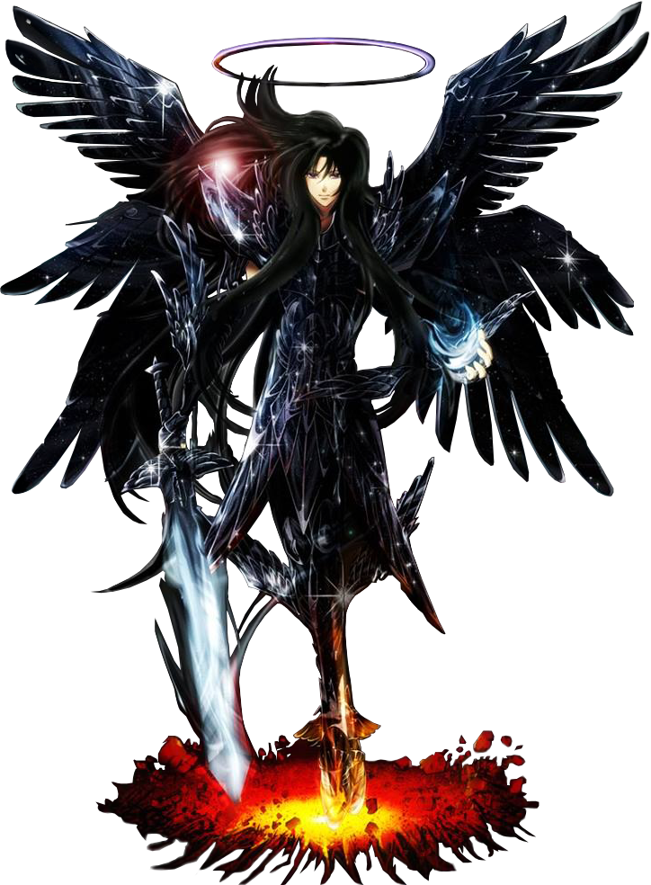 Dark Angel Warrior Artwork PNG image