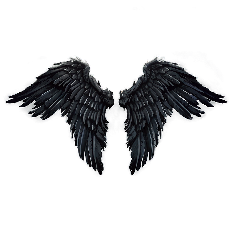 Dark Angel Wings Illustration Png Qft PNG image