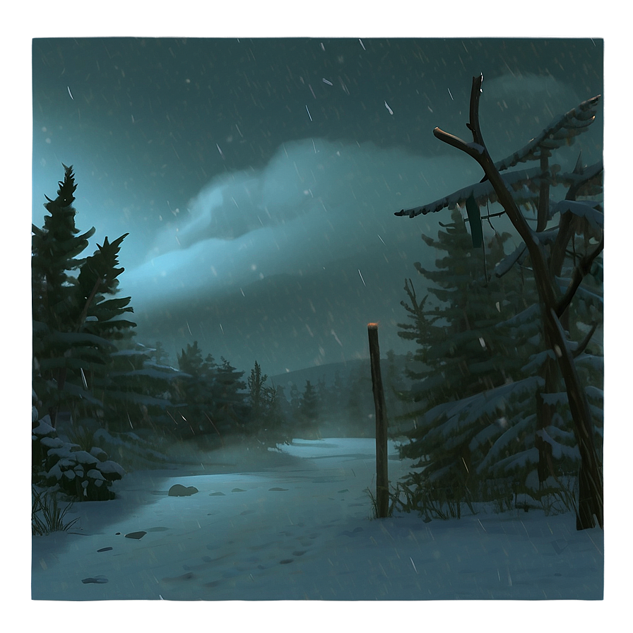 Dark Blizzard Night Png Yfq41 PNG image