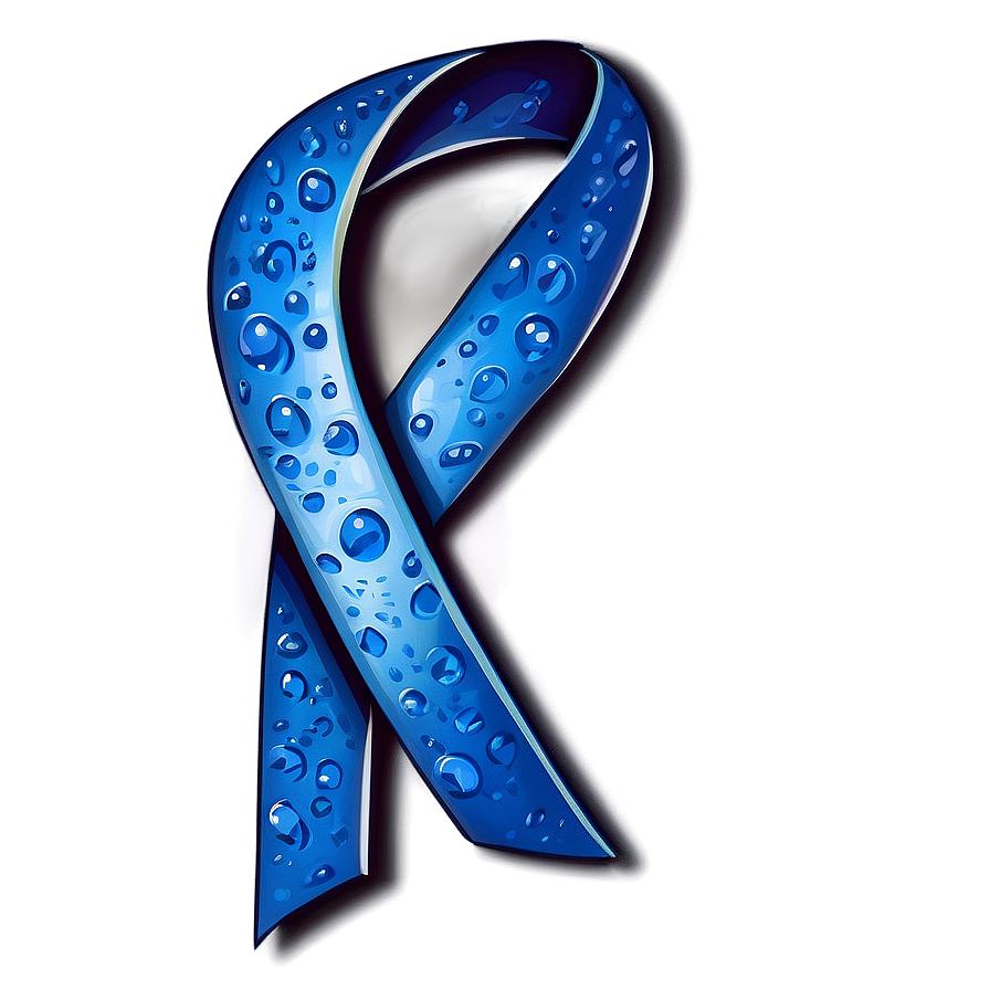 Dark Blue Colon Cancer Ribbon Png Fja98 PNG image