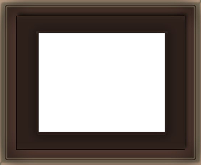 Dark Brown Empty Picture Frame PNG image