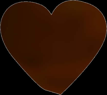 Dark Chocolate Heart Shape PNG image