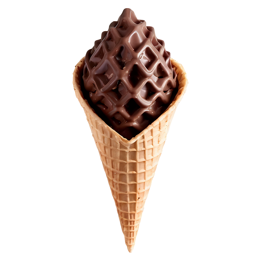 Dark Chocolate Waffle Cone Png Ily PNG image