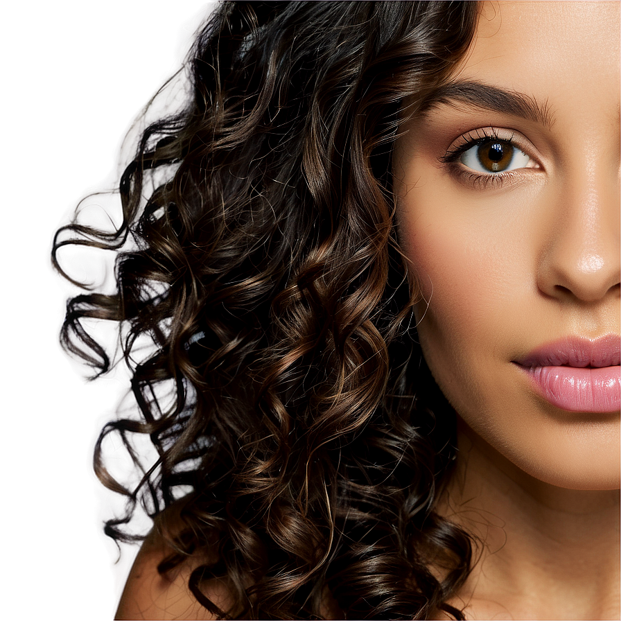 Dark Curly Hair Shine Png Sok82 PNG image