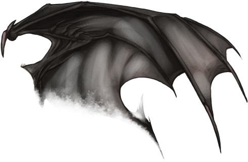 Dark Demon Wing PNG image