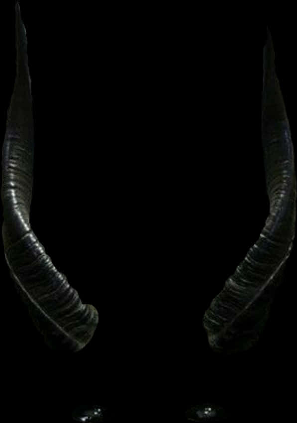 Dark Demonic Horns Isolated PNG image