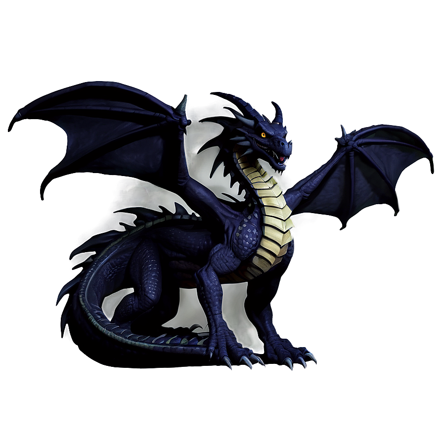 Dark Dragon Artwork Png 06252024 PNG image