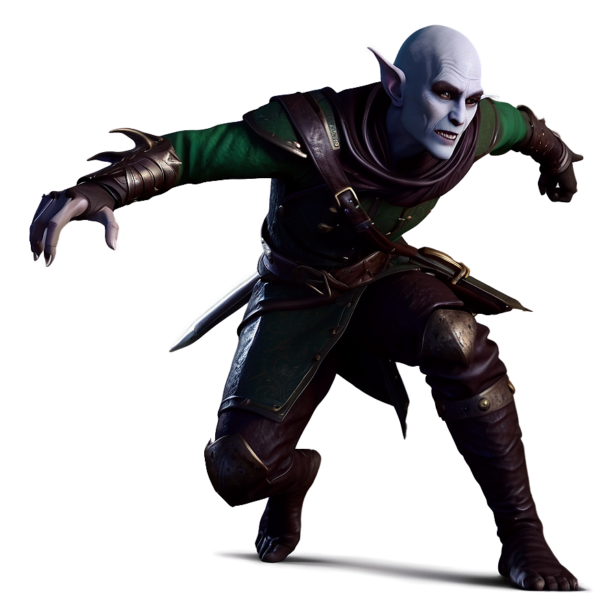 Dark Elf Rogue Sneaking Png 05232024 PNG image