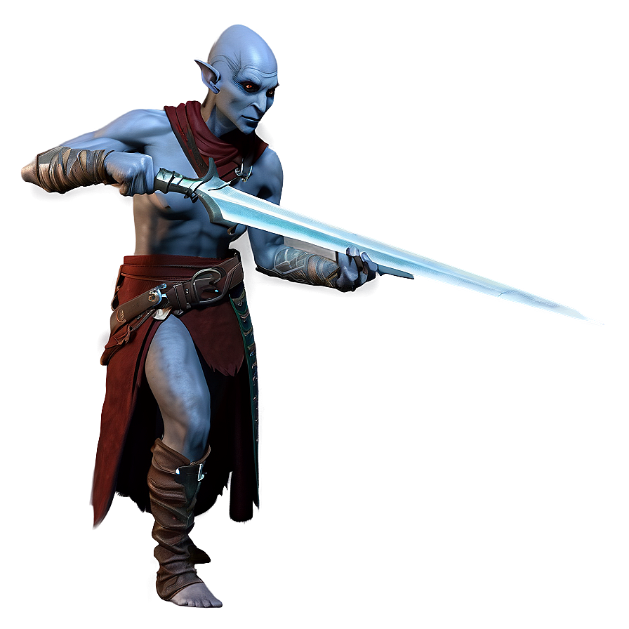 Dark Elf Rogue Sneaking Png Yki PNG image