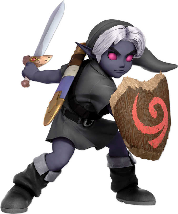 Dark_ Elf_ Warrior_ Ready_ For_ Battle.png PNG image