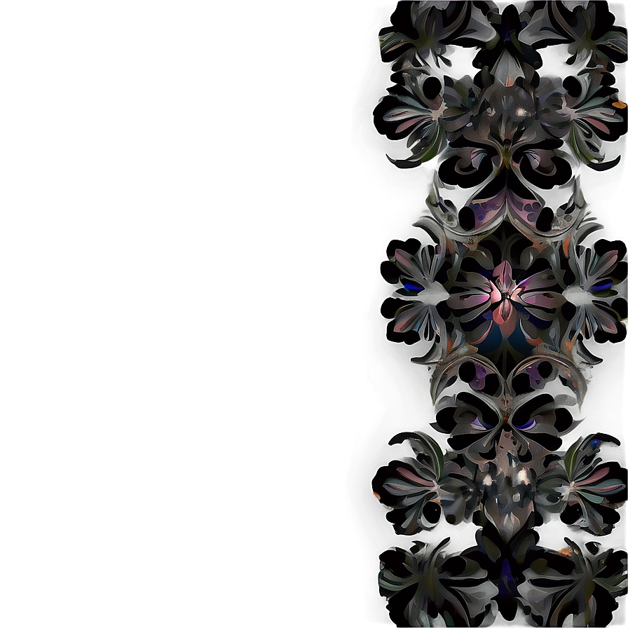 Dark Floral Pattern Png 06202024 PNG image