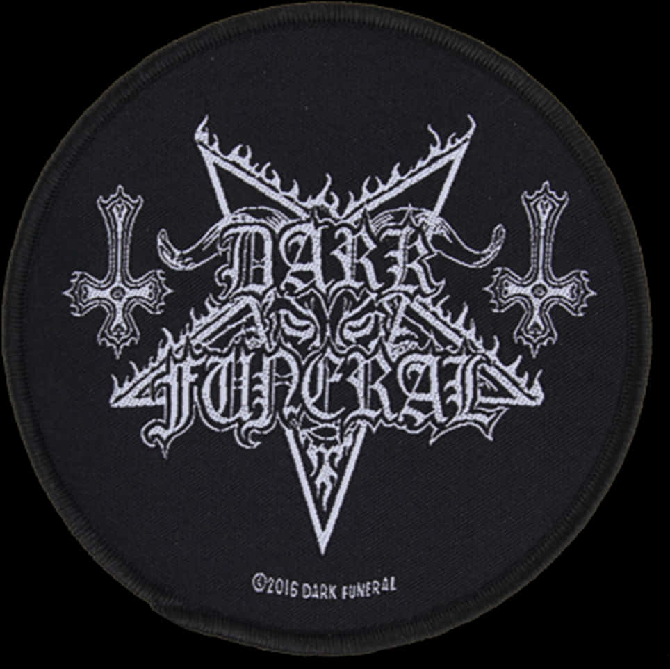 Dark Funeral Band Patch PNG image