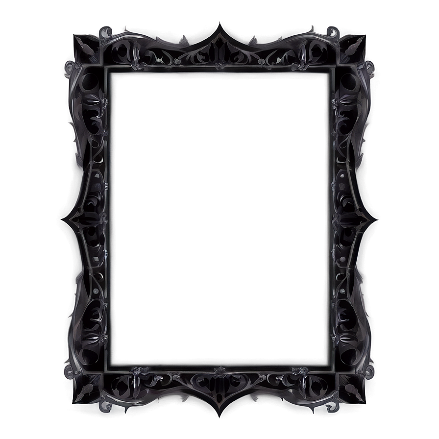 Dark Gothic Frame Png 63 PNG image