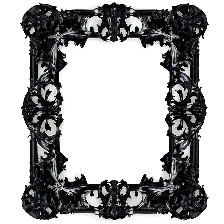 Dark Gothic Frame Png Llq PNG image