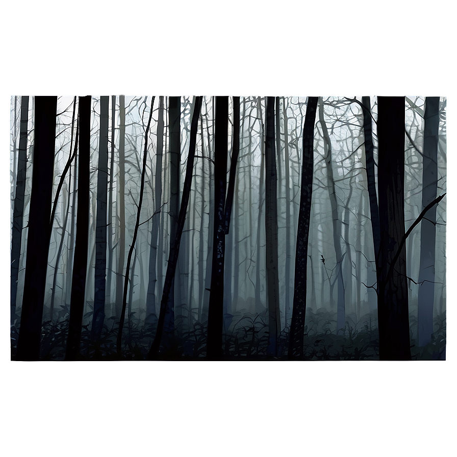 Dark Horror Forest Png Wqt PNG image