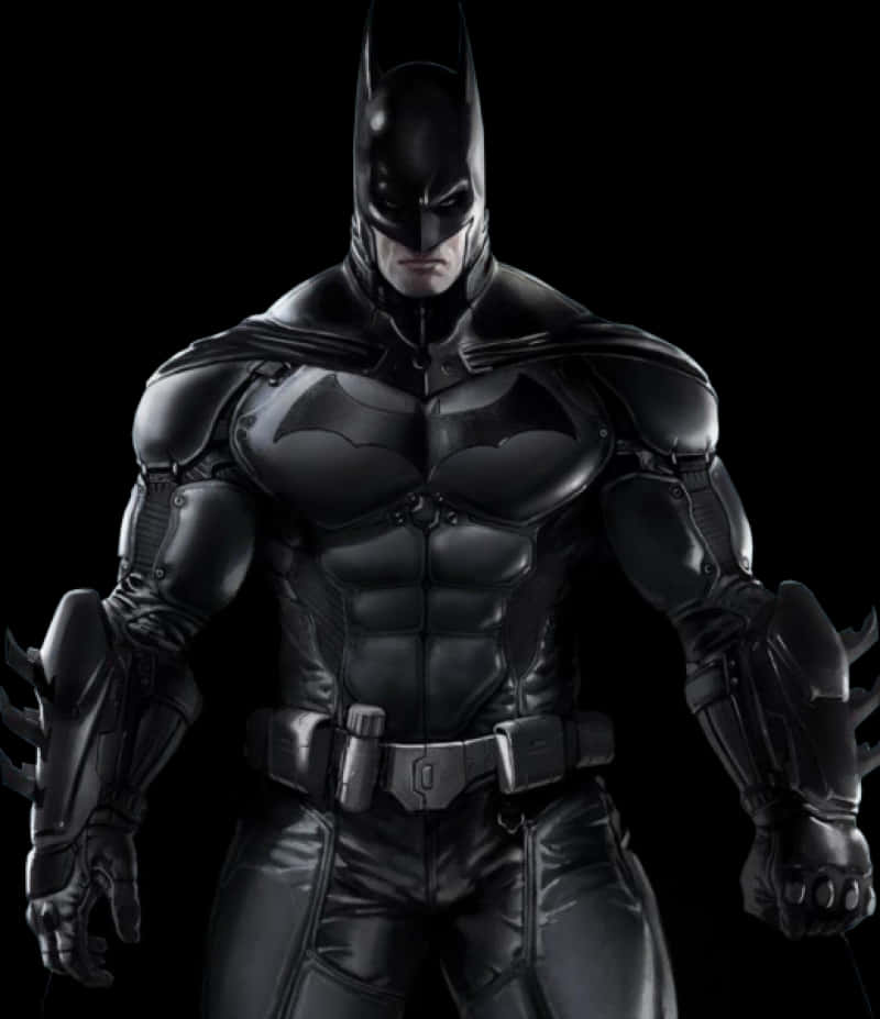 Dark Knight Batman Costume Pose PNG image