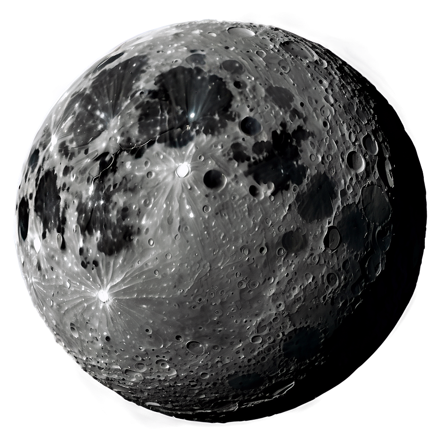 Dark Lunar Surface Png 06252024 PNG image