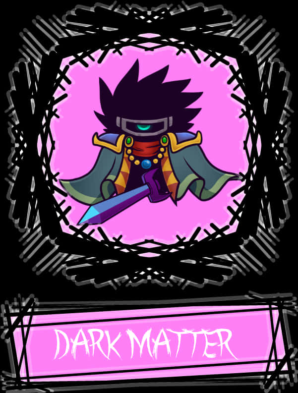 Dark Matter Anime Character Art PNG image