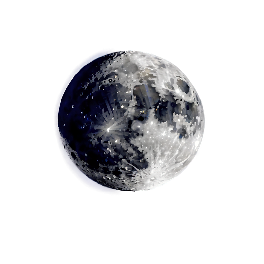 Dark Moon In Space Png 06252024 PNG image