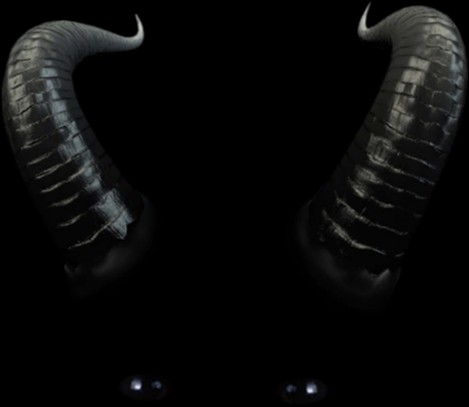 Dark Mystical Devil Horns PNG image