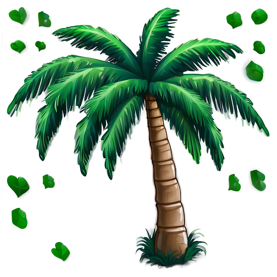 Dark Palm Tree Emoji Png Wgb24 PNG image