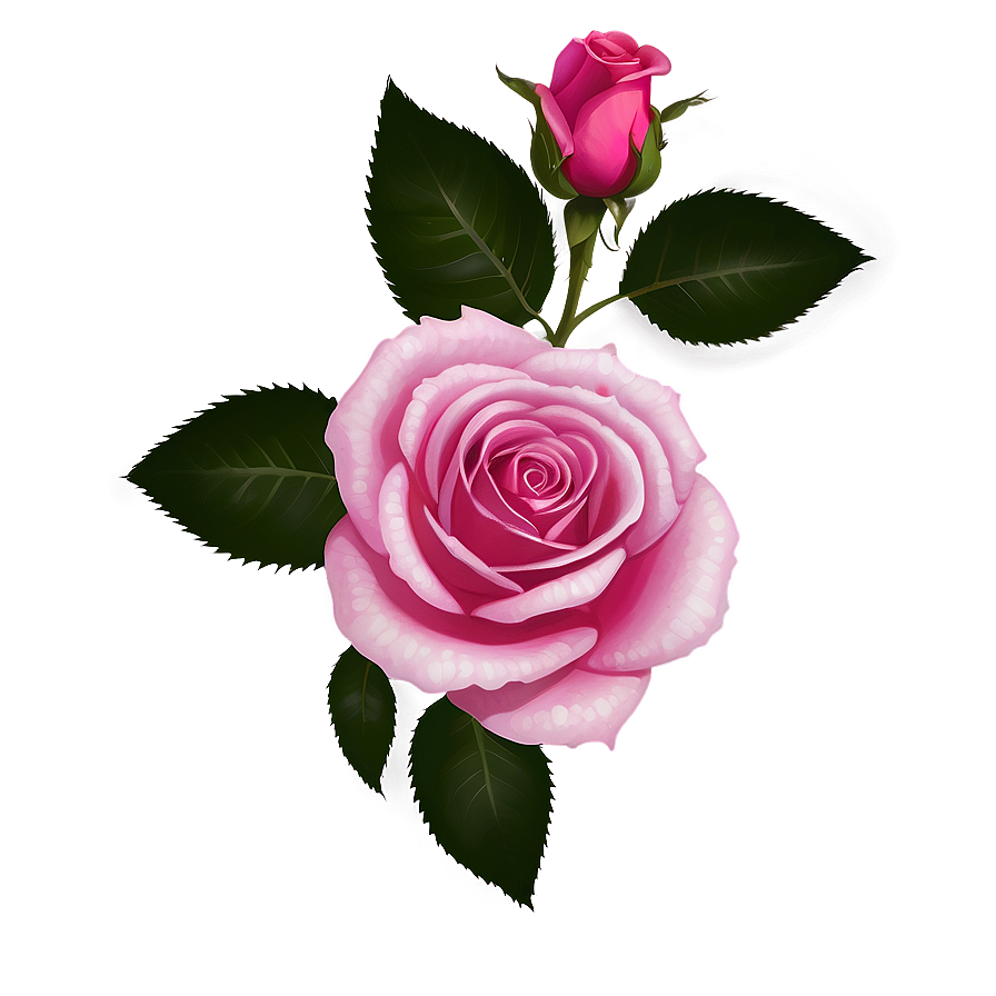 Dark Pink Rose Png Euv PNG image