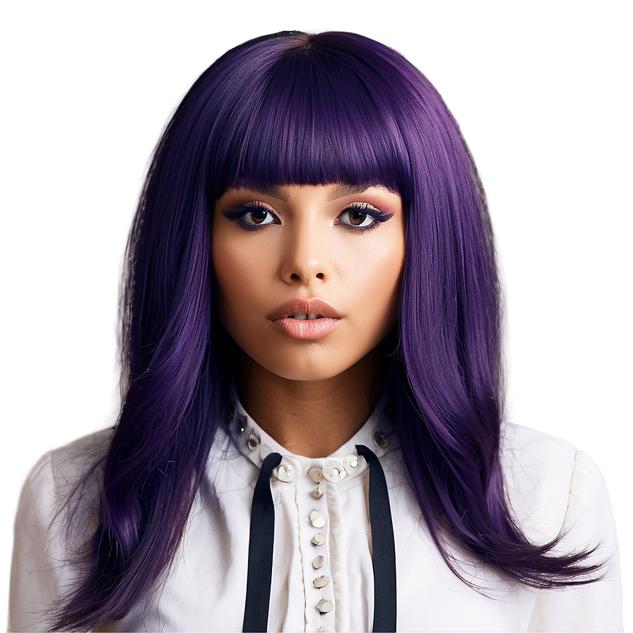 Dark Purple Hair Shade Inspiration Png Cqr56 PNG image