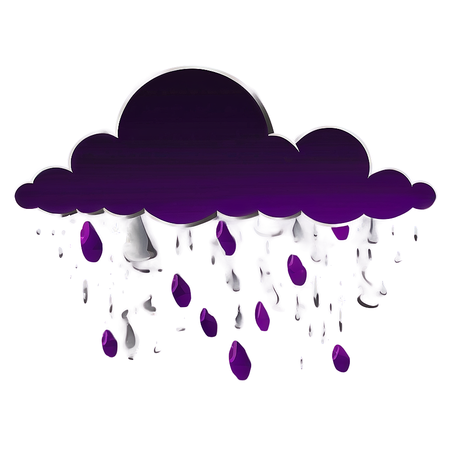 Dark Purple Rain Clouds Png 06252024 PNG image