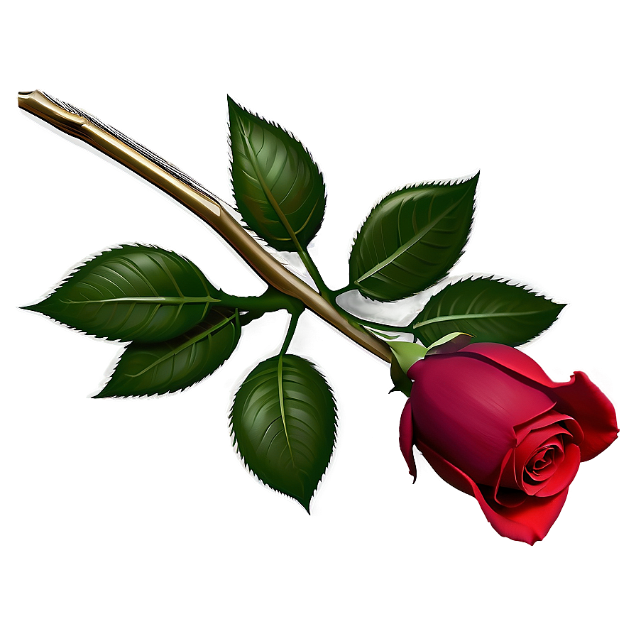 Dark Red Rose Png 05242024 PNG image