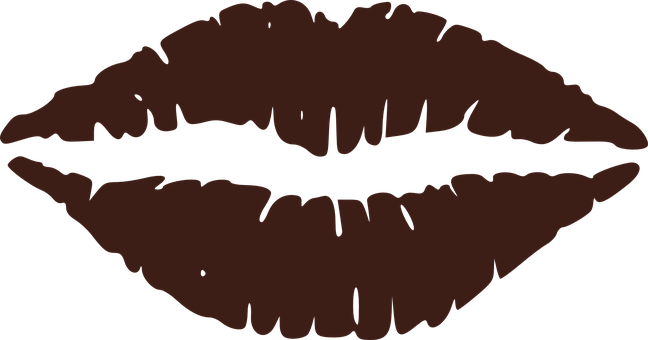 Dark Silhouette Lips PNG image