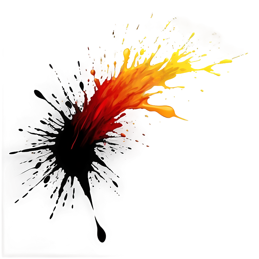 Dark Splash Black Splatter Png 06262024 PNG image