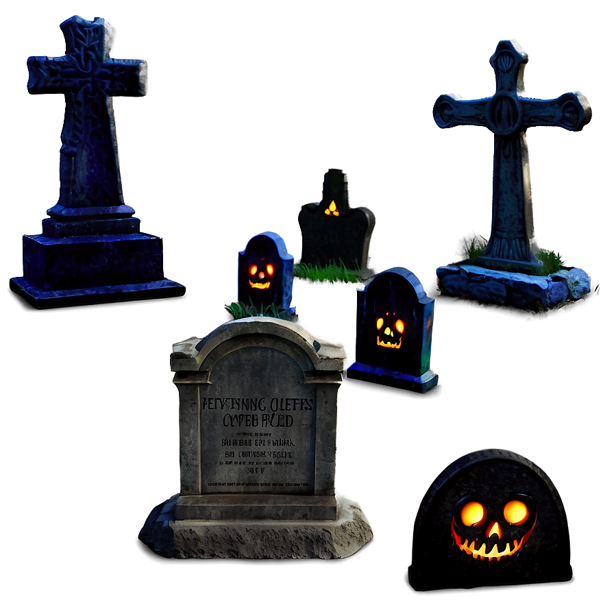 Dark Spooky Graveyard Png 06242024 PNG image