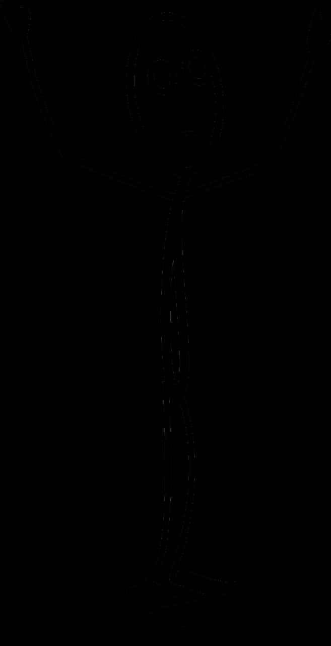 Dark Stickman Silhouette PNG image