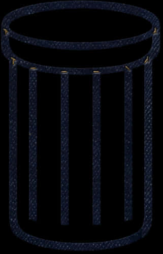 Dark Textured Trash Can PNG image